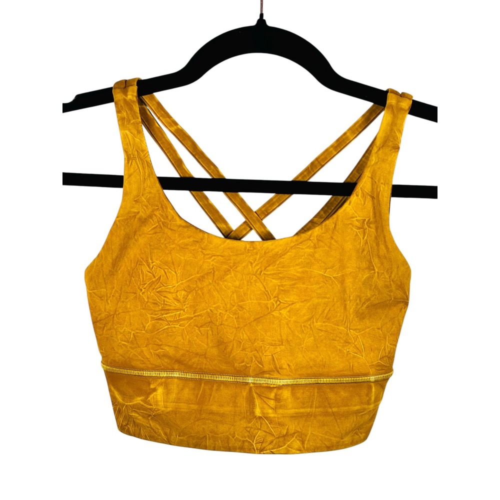 Lululemon‎ Energy Bra Long Line Ice Dye 4 Medium Support B–D Cup Wash Spiced EUC